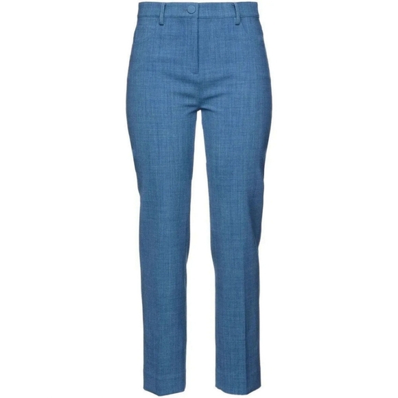 THEORY Straight Jean Trouser Pant Chambray Denim Portland Size 8 - Picture 2 of 11